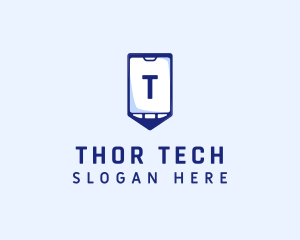 Tech Smartphone Device logo design