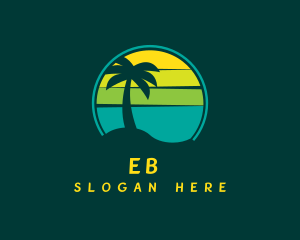 Summer Tropical Beach  Logo