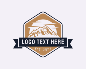 Camping Grounds - Mountain Peak Camp logo design