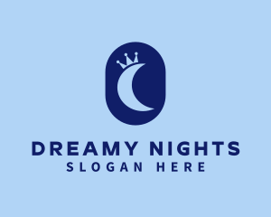 Nightwear - Blue Moon Crown logo design