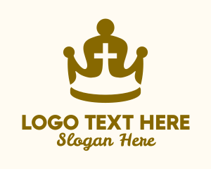 Crown - Gold Religious Crown logo design