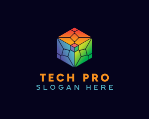 Tech Cube Developer logo design