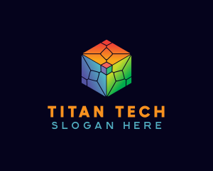 Tech Cube Developer logo design