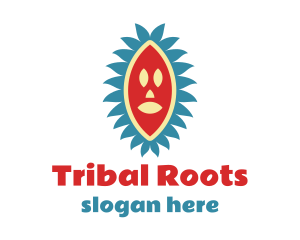 Tribal - African Tribal Mask logo design