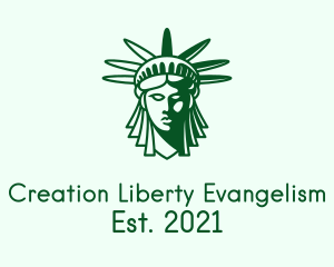 Green Liberty Head  logo design