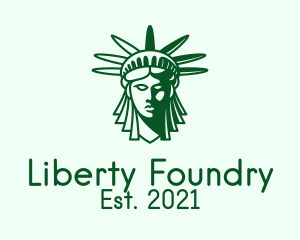 Green Liberty Head  logo design