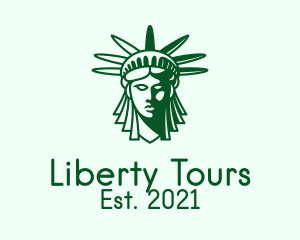 Green Liberty Head  logo design