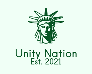 Green Liberty Head  logo design