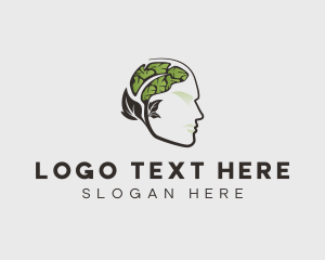 Leaves - Mental Health Psychology Therapy logo design