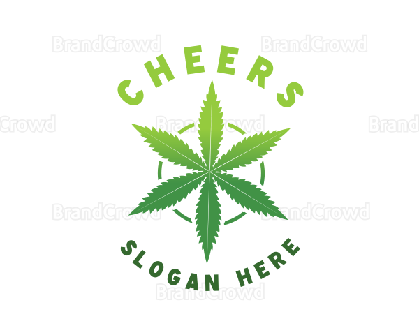 Hemp Marijuana Leaf Logo