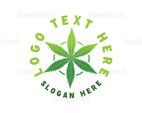 Hemp Marijuana Leaf Logo