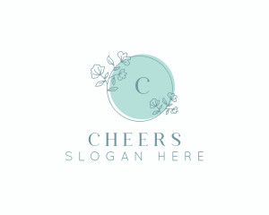 Fashion - Floral Wedding Wreath logo design