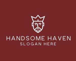 Handsome - Royal Crown King logo design