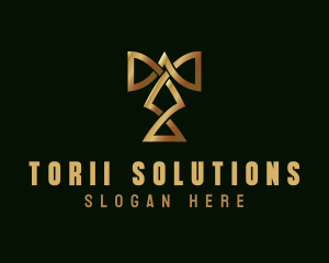 Luxury Boutique Letter T logo design