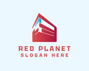 Red Construction Building logo design