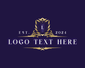 Crown - Luxury Decorative Crest logo design