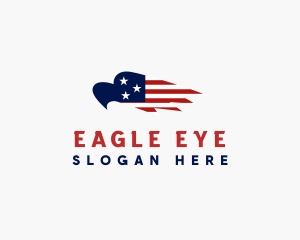 American Eagle Flag logo design