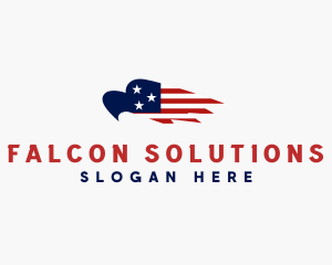 American Eagle Flag logo design