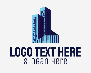 Land Developer - Building Construction Architecture logo design