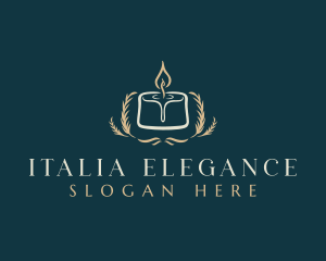 Elegant Candle Aromatherapy logo design