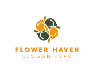 Spa Flower Pattern logo design