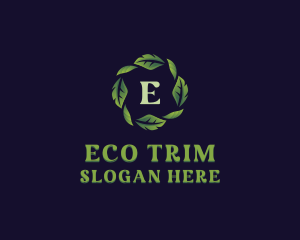 Natural Organic Leaves logo design