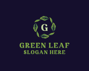 Natural Organic Leaves logo design