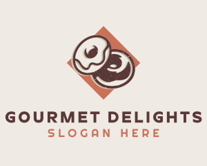 Retro Donut Diner logo design