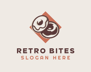 Retro Donut Diner logo design