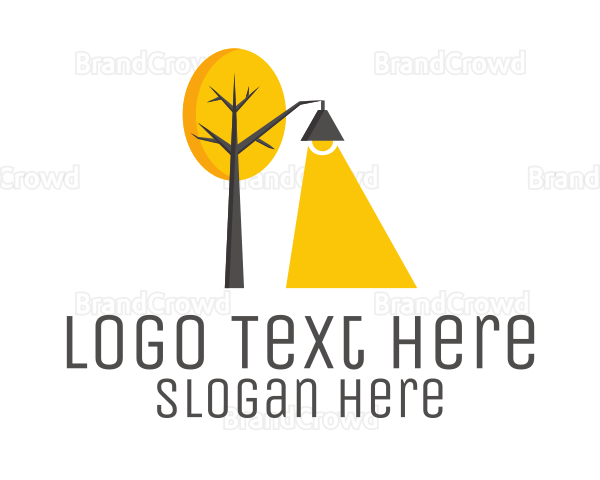 Landscape Tree Lamp Logo