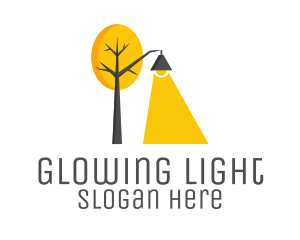 Lamp - Landscape Tree Lamp logo design