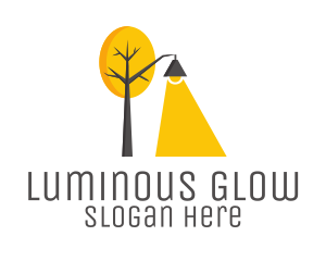 Bright - Landscape Tree Lamp logo design