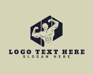 Exercise - Muscular Fitness Gym logo design