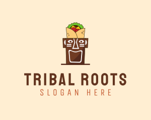 Tribal Tiki  Food logo design