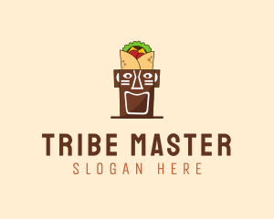 Tribal Tiki  Food logo design