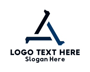 Upload - Triple Number 1 Triangle logo design