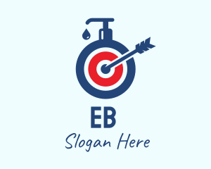 Disinfectant - Liquid Soap Archery logo design