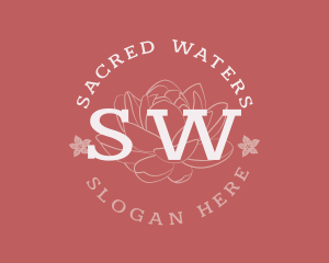 Baptism - Floral Wellness Spa logo design