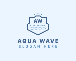 Shield Wave Waterpark logo design