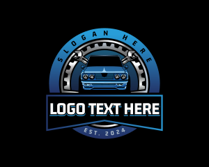 Engine - Car Automotive Restoration logo design
