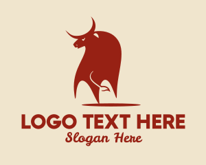 Horns - Red Bull Ox logo design