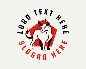 Bull - Wild Bullfighter Horn logo design