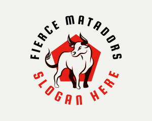 Bullfighting - Wild Bullfighter Horn logo design