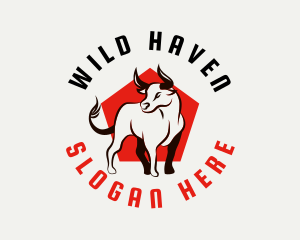 Wild Bullfighter Horn logo design