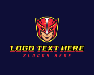 Character - Superhero Gaming Mask logo design