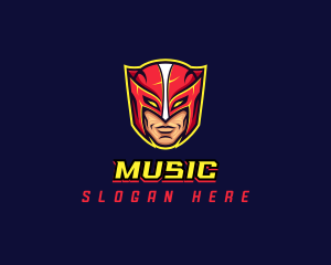 Superhero Gaming Mask Logo