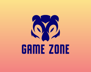 Gaming Bear Grizzly logo design