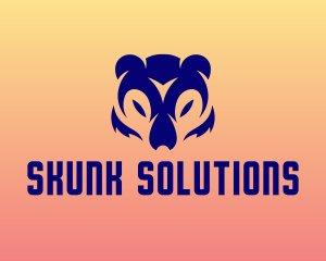 Skunk - Gaming Bear Grizzly logo design