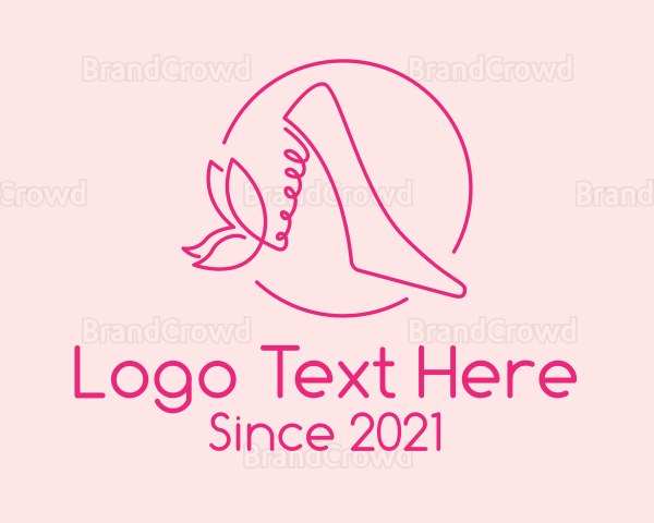 Pink Stiletto Shoes Logo