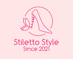 Pink Stiletto Shoes  logo design